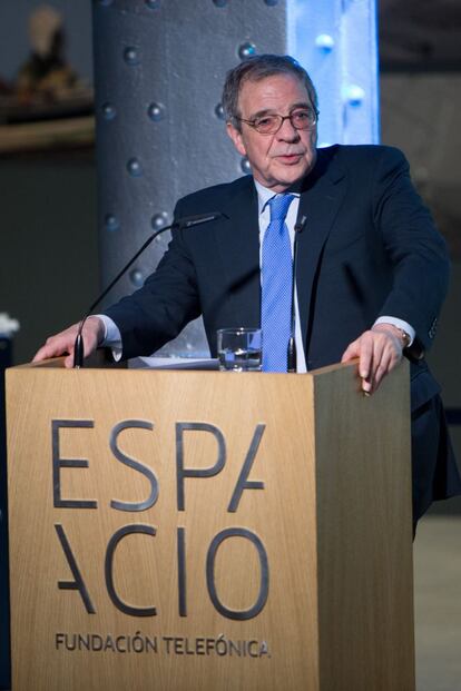 C&eacute;sar Alierta, presidente de Telef&oacute;nica. 