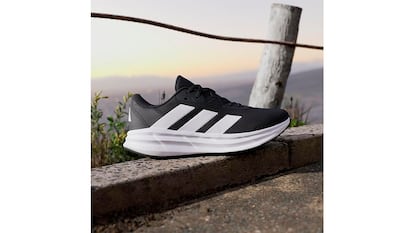 Zapatillas de Adidas sobre fondo blanco.
