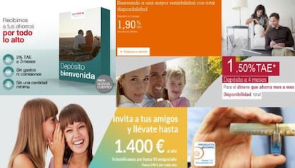 Oferta de dep&oacute;sitos de los bancos para nuevos clientes