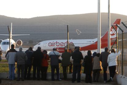 Primer vuelo del aeropuerto Don Quijote de Ciudad Real con destino a Barcelona, el 19 de diciembre de 2008.
