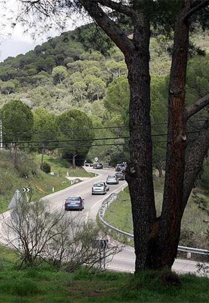 La carretera M-501, a la altura del kilómetro 49.