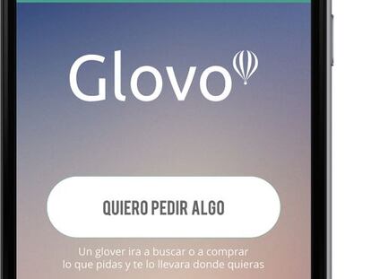 Dise&ntilde;o de la nueva aplicaci&oacute;n Glovo para servicios de mensajer&iacute;a.