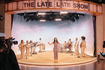 La cantante neozelandesa Lorde en 'The Late Late Show with James Corden', el pasado agosto.