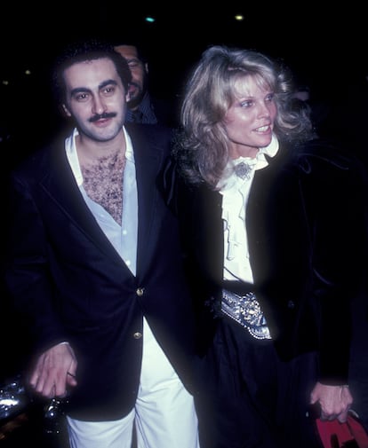 Dodi Fayed with actress Cathy Lee Crosby at the premiere of 'Chariots of Fire' in 1982.