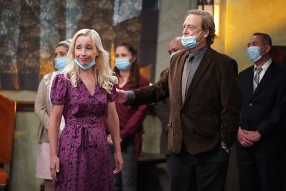 Un instante del rodaje de la nueva temporada de 'The Conners'