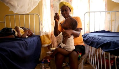 Hora del almuerzo en un hospital de Liberia.