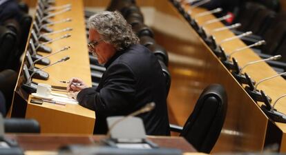 Joan Tardà, hoy en el Congreso de los Diputados.