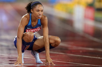 Allyson Feliz, en el Munidla de Londres 2017.