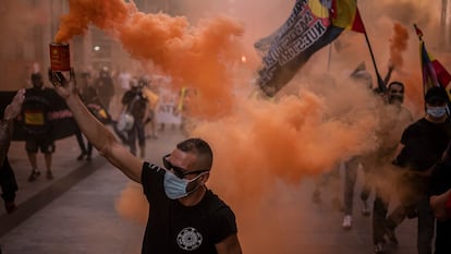Manifestación de extrema derecha y neonazis en Madrid el pasado 18 de septiembre.