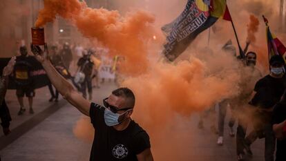 Manifestación de extrema derecha y neonazis en Madrid el pasado 18 de septiembre.