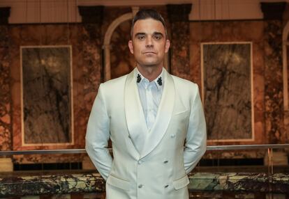 Robbie Williams asiste a la gala de premios de la revista británica 'Attitude', en octubre de 2016, en Londres.