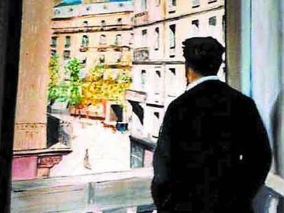 <i>Joven en su ventana,</i> de G. Caillebotte, en una portada de <i>Corazón tan blanco.</i>