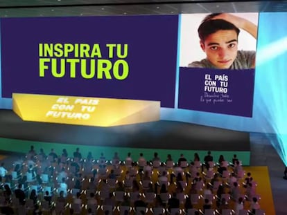 Pabellón virtual donde se celebraron las charlas de 'EL PAÍS con tu futuro'