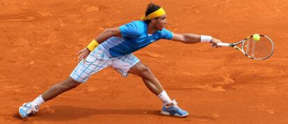 Rafael Nadal, durante su duelo de ayer contra Juan Carlos Ferrero.