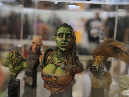 Figuritas en un estand de la última edición de Freak Wars. 