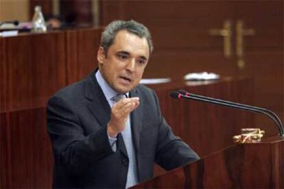 El secretario general del PSM, Rafael Simancas, en el último debate del estado de la región.