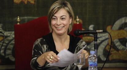 La alcaldesa de Alicante, Sonia Castedo, en un pleno en una imagen de archivo.