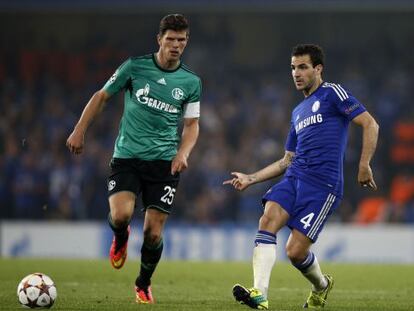 Cesc, ayer en Stamford Bridge.