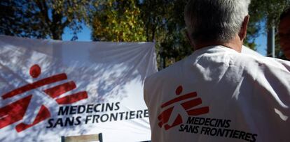 Un cooperante de Médicos sin Fronteras.