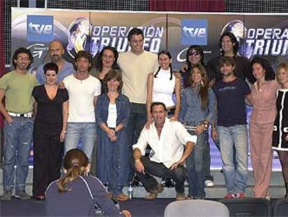 El equipo de profesores y presentadores de la tercera edición de <i>Operación Triunfo.</i>