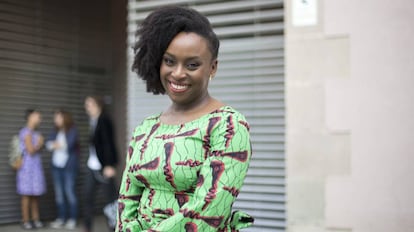 La escritora nigeriana Chimamanda Ngozi, en Barcelona. 