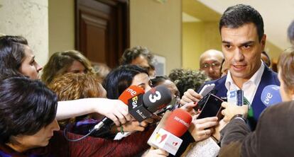 El líder del PSOE, Pedro Sánchez, este miércoles.