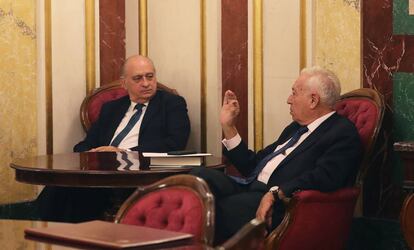 Los exministros Jorge Fernández Díaz y José Manuel García Margallo.