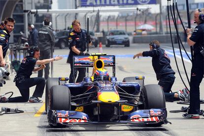 Mark Webber consigue el mejor tiempo en los últimos entrenamientos libres antes de la clasificación, confirmando el buen ritmo de su escudería desde el principio del fin de semana