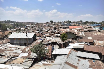 Kibera, el barrio chabolista m&aacute;s grande de Nairobi. 