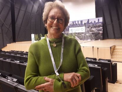 Thelma Krug, vicepresidenta del IPCC, en la cumbre del clima de Katowice.