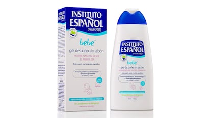 Este es un gel de baño específico para tratar las pieles sensibles de bebés y recién nacidos.