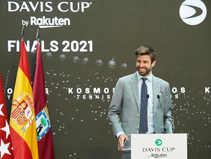 Gerard Piqué, en mayo de 2021 durante un acto en la Casa de Correos de Madrid.