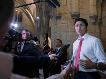 Justin Trudeau, en el Parlamento, en Ottawa, el pasado junio.