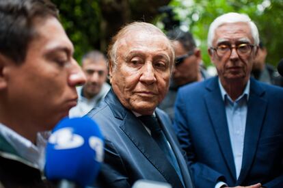 Rodolfo Hernández después de una conferencia de prensa en Bogotá, el 2 de junio.