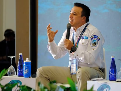 Orlando Molano, en un foro en Colombia.