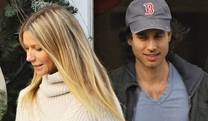 La actriz Gwyneth Paltrowen y el productor Brad Falchuk.