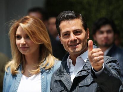 Enrique Pe&ntilde;a Nieto, tras votar el pasado 5 de junio. 