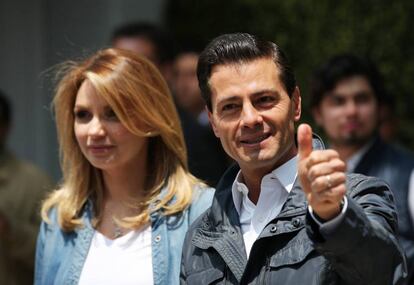 Enrique Peña Nieto, tras votar el pasado 5 de junio.