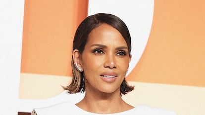 Halle Berry, con un vestido de Georges Chakra Couture, en una de las fiestas posteriores a la ceremonia de los Oscar 2025 el pasado mes de marzo.