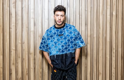 Blas Cantó en la sede de Warner Music en Madrid, el 1 de junio de 2023.