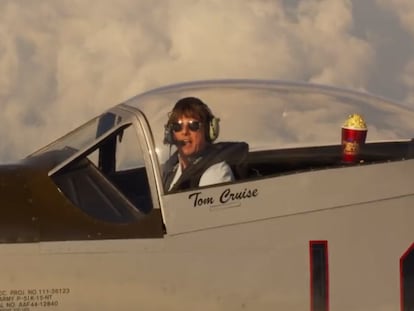 Vídeo | Tom Cruise se sube a un antiguo caza P-51 Mustang para recibir un galardón de MTV Awards 2023 por Top Gun: Maverick