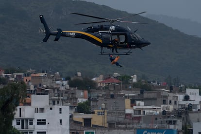 Rescatistas por inundaciones en Tula Hidalgo