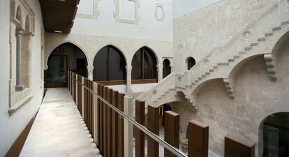 Patio interior del Vinseum de Vilfranca, premio a la mejor proyecto integral de la AMC 2014.