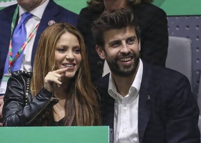 Shakira y Piqué, en el final de la Copa Davis, en noviembre en Madrid. 