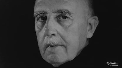 Francisco Franco Bahamonte, en un retrato de 1970 de la Biblioteca Nacional de España.