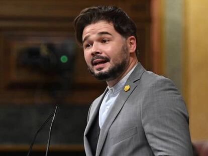 El portavoz de ERC Gabriel Rufián.