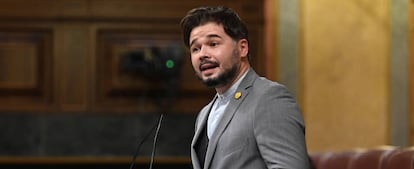 El portavoz de ERC Gabriel Rufián.