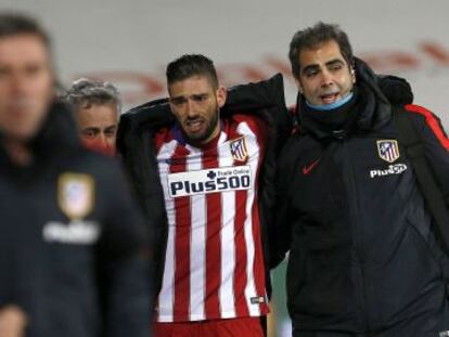 Carrasco abandona el Coliseum Alfonso Pérez lesionado