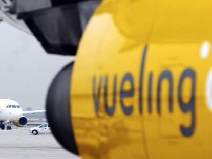 Aviones de Vueling en el aeropuerto de El Prat.