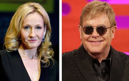 J. K. Rowling y Elton John.